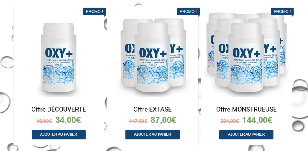 Oxy+ avis prix